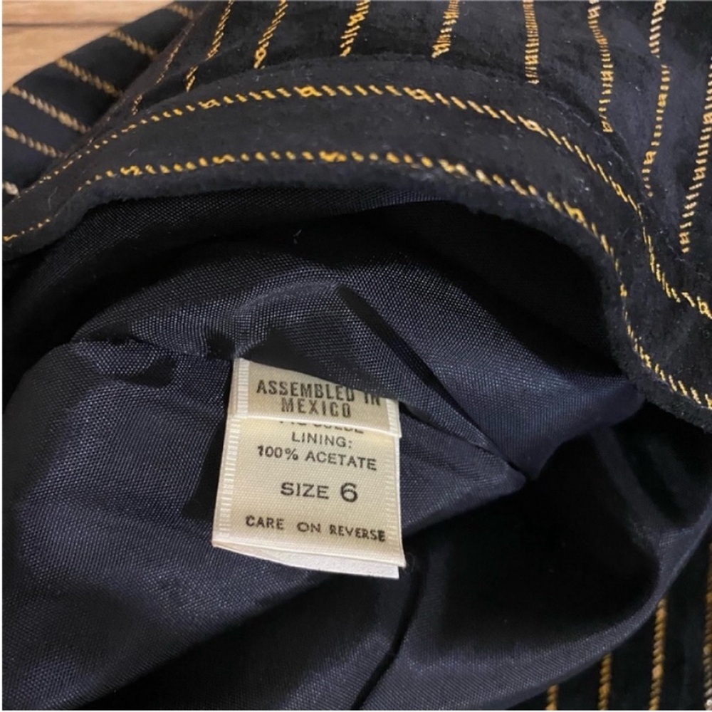 Vintage Suede Pencil Skirt vintage pencil skirt 1970s pinstripe pencil skirt - Picture 6 of 11